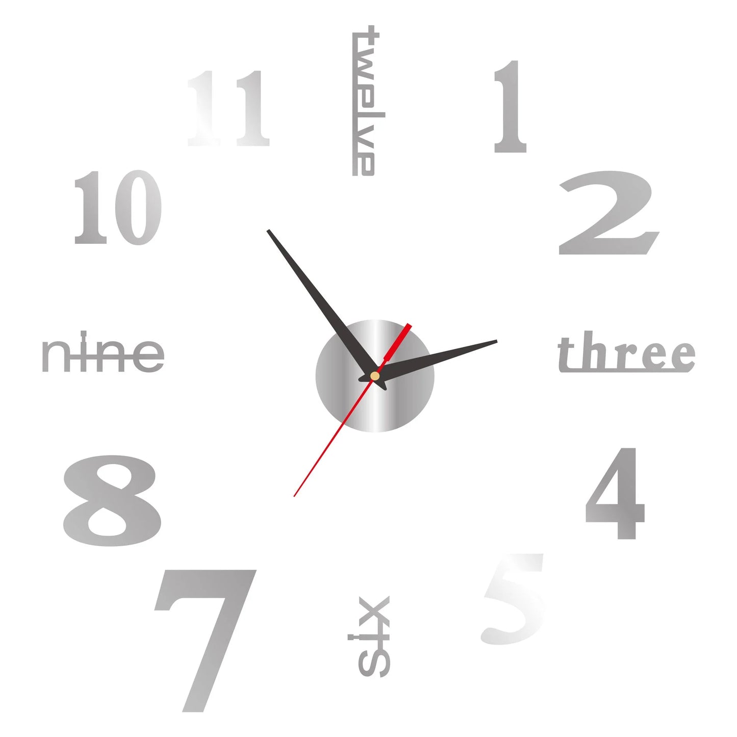 Luminous Frameless 3D Wall Clock